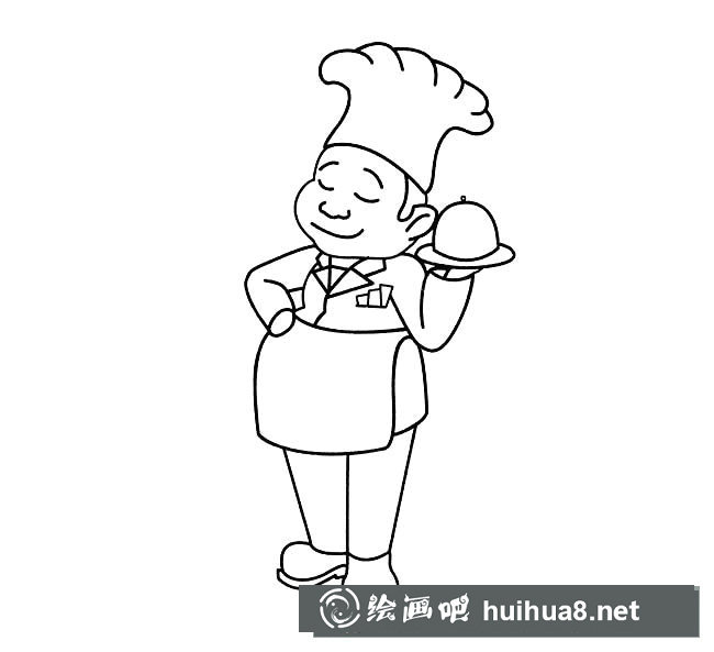 廚師人物簡(jiǎn)筆畫步驟圖片大全