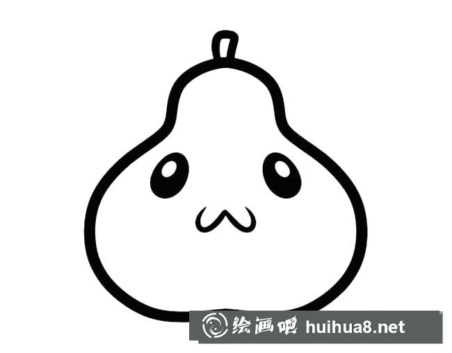 卡通梨水果簡(jiǎn)筆畫(huà)步驟圖片大全