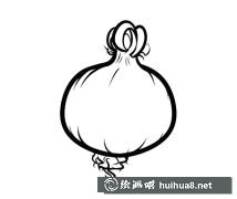 洋蔥頭蔬菜簡筆畫步驟圖解大全