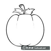 南瓜蔬菜簡筆畫步驟圖解大全