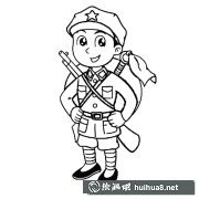 軍旅風(fēng)采簡筆畫賞