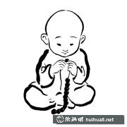 小和尚簡(jiǎn)筆畫呈現(xiàn)