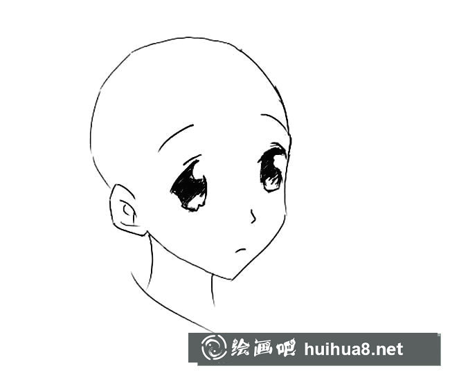 光頭人物頭像簡筆畫圖片