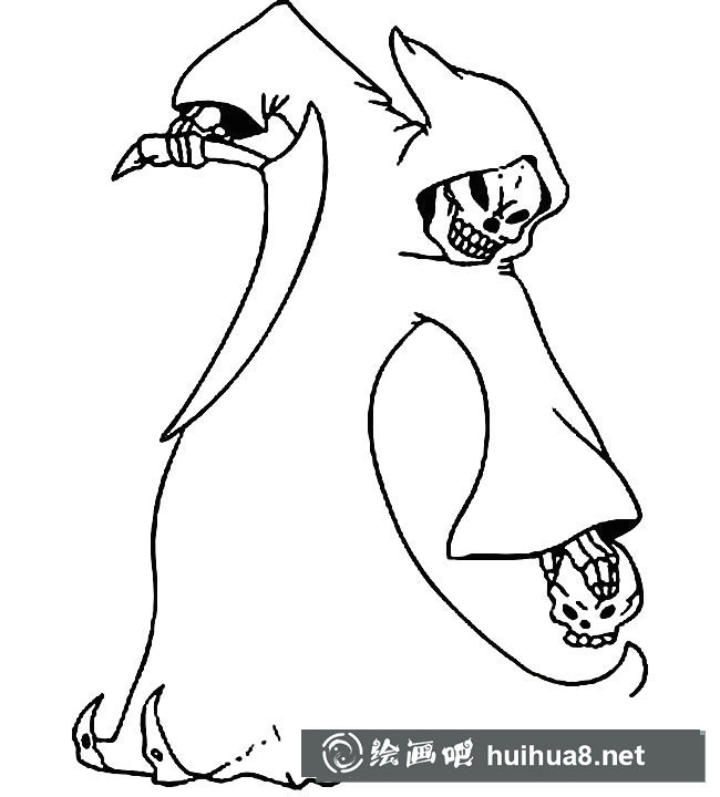 幽靈鬼魂簡筆畫圖片