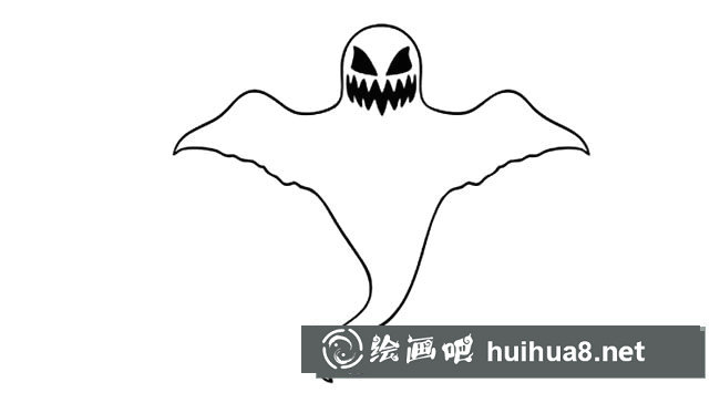 幽靈鬼魂簡筆畫圖片