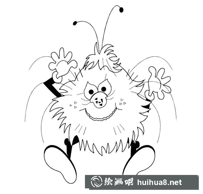 跳蚤簡筆畫圖片