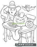 萬圣節(jié)小鬼簡筆畫賞圖