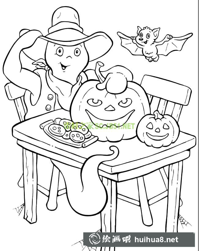 萬(wàn)圣節(jié)小鬼簡(jiǎn)筆畫圖片