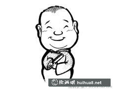 郭德綱卡通形象插畫展示