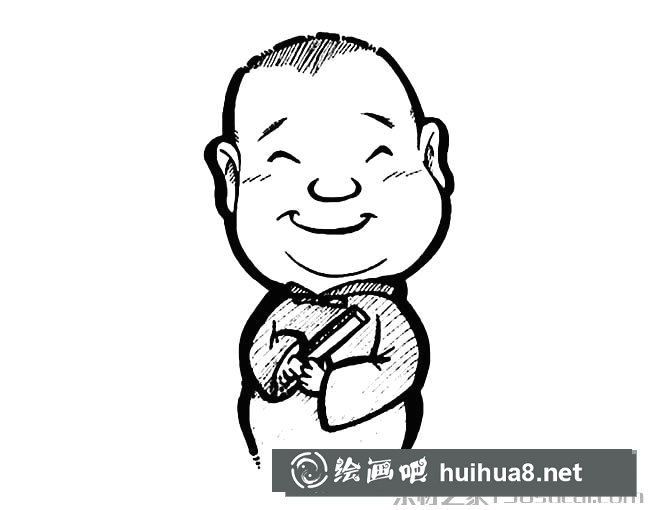 郭德綱卡通形象簡(jiǎn)筆畫