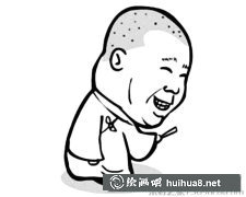 郭德綱卡通形象簡筆畫亮相