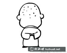 郭德綱卡通形象簡筆畫亮相