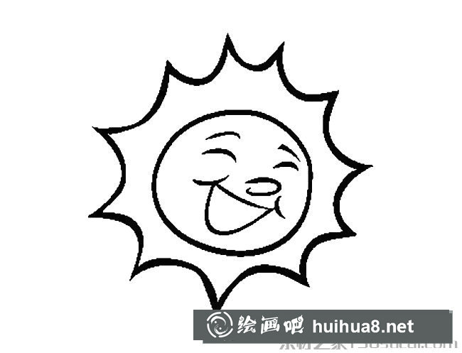 卡通太陽(yáng)簡(jiǎn)筆畫圖片