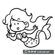 卡通美人魚簡筆畫教程