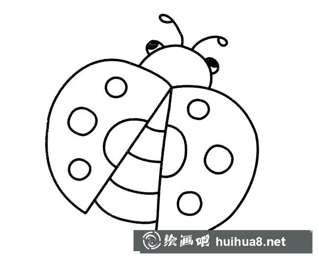 七星瓢蟲(chóng)簡(jiǎn)筆畫(huà)