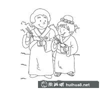 男性女性人物速寫(xiě)插畫(huà)