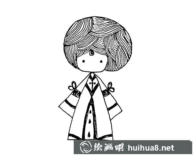 國(guó)外人物簡(jiǎn)筆畫圖片
