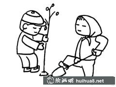 兒童植樹節(jié)簡筆畫展示