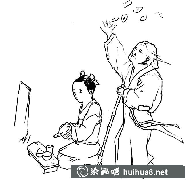 清明節(jié)祭祀簡筆畫圖片