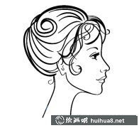 時(shí)尚女性頭像簡筆畫賞析
