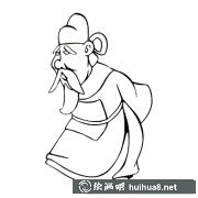 老先生簡(jiǎn)筆畫作品賞析