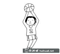 籃球運(yùn)動(dòng)員簡(jiǎn)筆畫展示