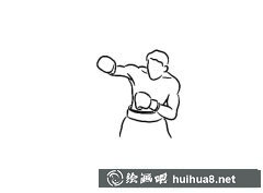 拳擊運(yùn)動(dòng)員簡筆畫展示
