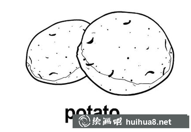 馬鈴薯土豆簡筆畫