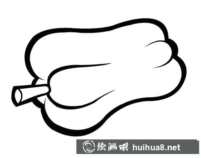 大青椒簡筆畫步驟圖片大全