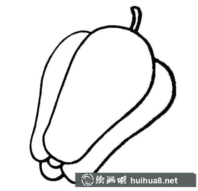 青辣椒簡筆畫步驟圖片大全