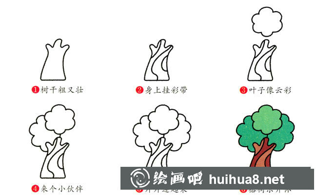 榕樹簡(jiǎn)筆畫步驟圖片大全