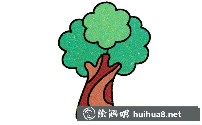 榕樹簡(jiǎn)筆畫步驟圖片大全