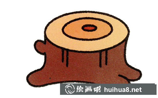 樹(shù)樁簡(jiǎn)筆畫(huà)步驟圖片大全