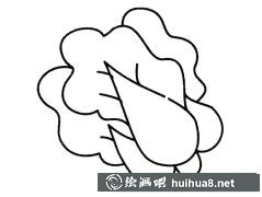 大白菜蔬菜簡筆畫步驟圖集