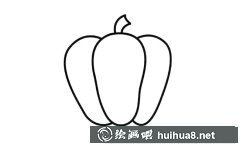 甜椒蔬菜簡筆畫教程圖解大全