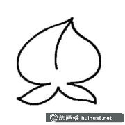 一筆畫(huà)桃子水果簡(jiǎn)筆畫(huà)步驟圖解大全