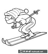 滑雪運動員人物簡筆畫步驟圖解大全
