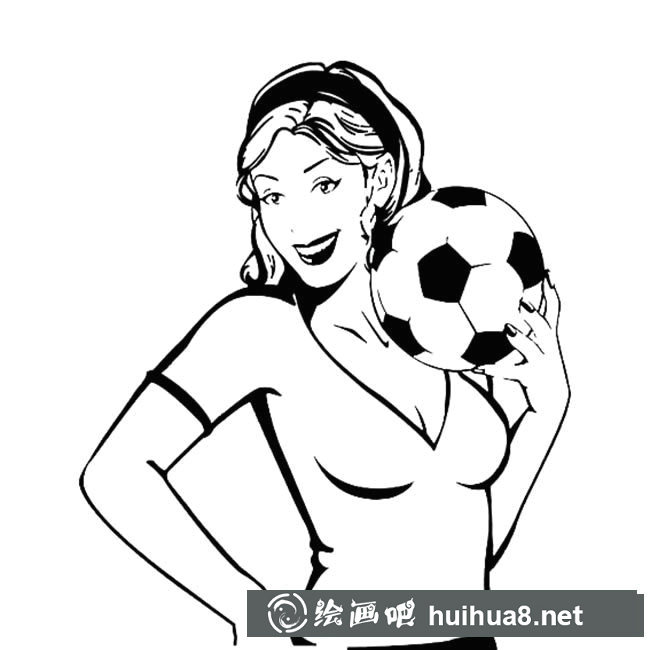 足球?qū)氊惾宋锖喒P畫步驟圖片大全