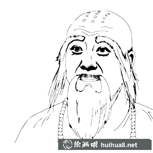 法海人物簡筆畫步驟圖片大全