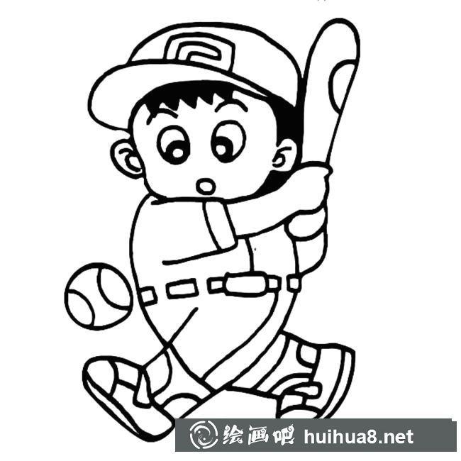 棒球運(yùn)動(dòng)員人物簡(jiǎn)筆畫步驟圖片大全