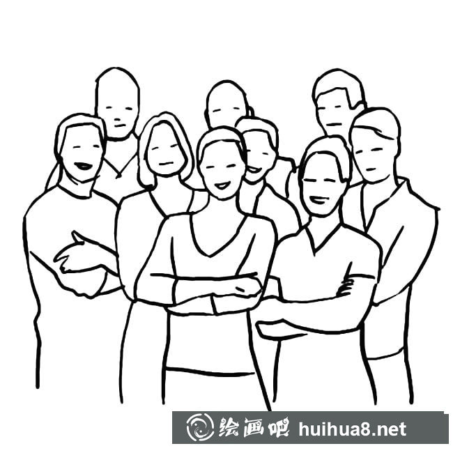 人物合影人物簡(jiǎn)筆畫步驟圖片大全