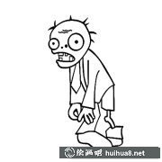 僵尸動漫人物簡筆畫教程圖解集