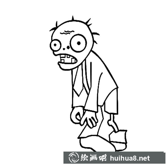 植物大戰(zhàn)僵尸游戲人物簡筆畫步驟圖片大全