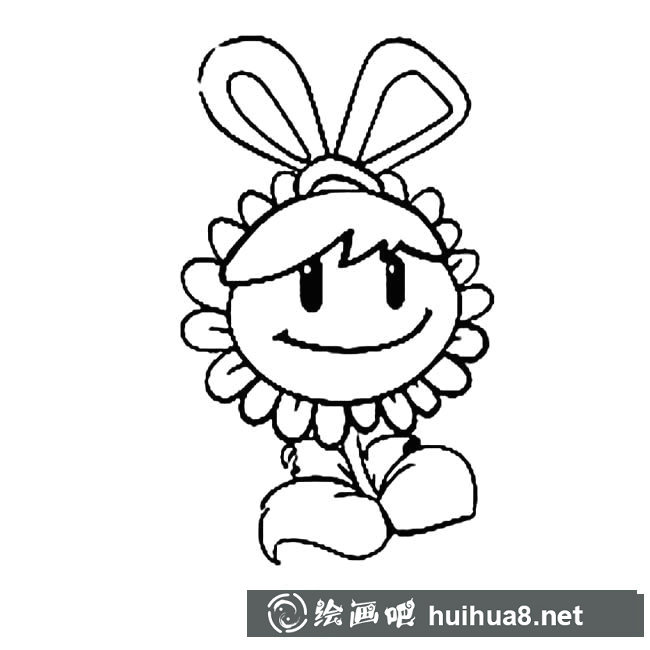 向日葵植物簡筆畫步驟圖片大全