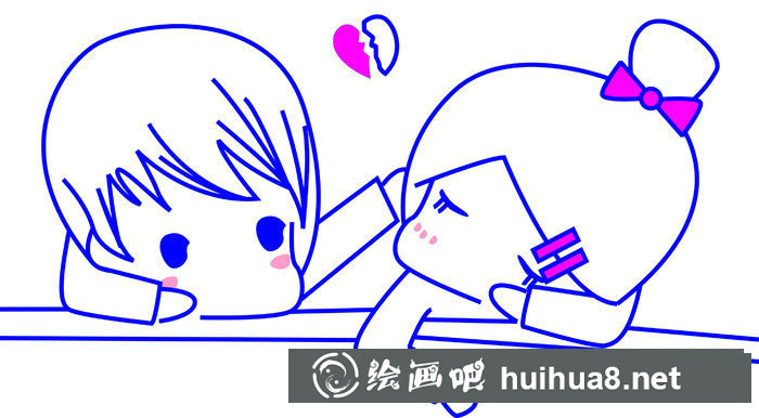 情人節(jié)簡(jiǎn)筆畫(huà)圖片 浪漫七夕情人節(jié)簡(jiǎn)筆畫(huà)彩色