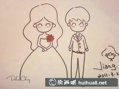 情人節(jié)簡(jiǎn)筆畫(huà)圖片 浪漫七夕情人節(jié)簡(jiǎn)筆畫(huà)彩色