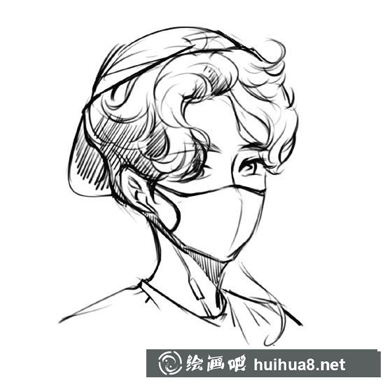 鹿晗簡筆畫圖片