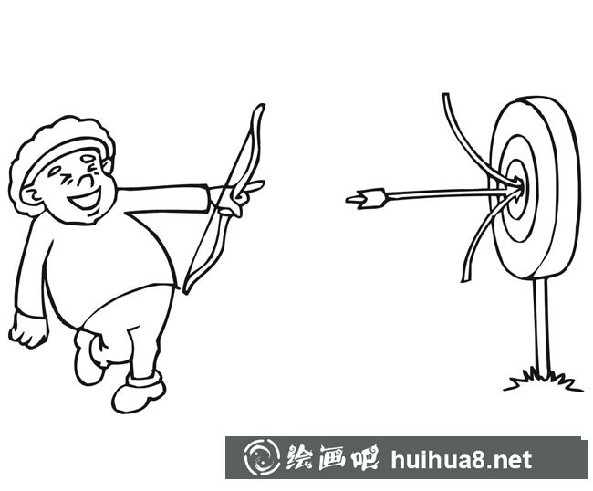 卡通射箭運(yùn)動(dòng)