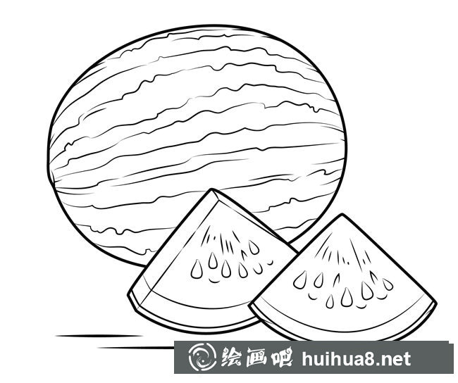 西瓜怎么畫