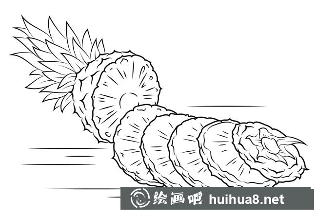 怎么畫菠蘿簡筆畫